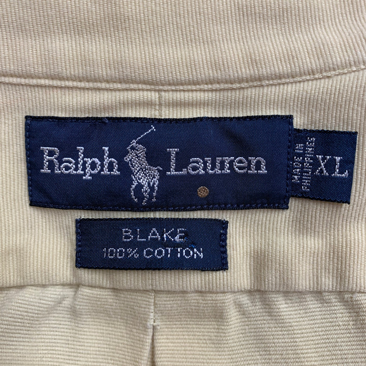 RALPH LAUREN Size XL Yellow Cotton Button Down Long Sleeve Shirt