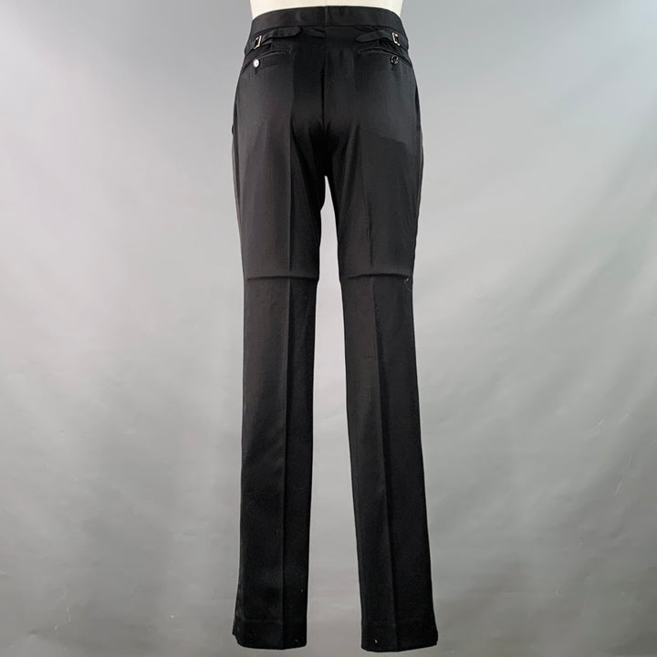 INDOCHINO Size M Black Wool Notch Lapel Tuxedo