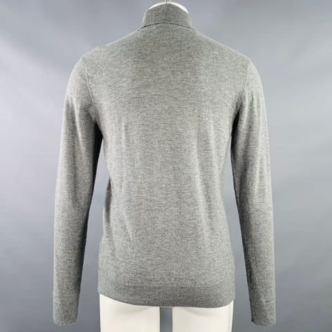 CARHARTT Size S Grey Heather Lambswool Blend Turtleneck Pullover