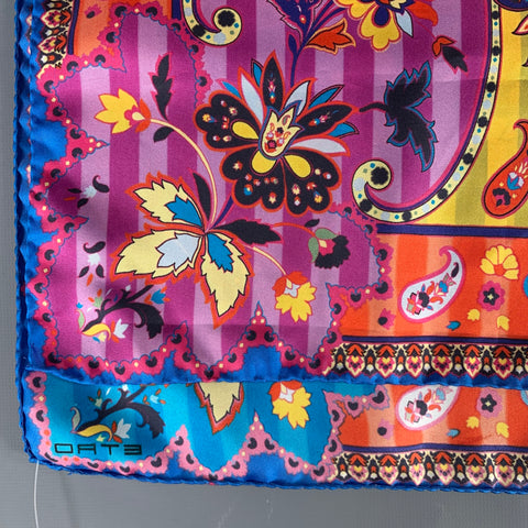ETRO Multi-Color Paisley Silk Scarves