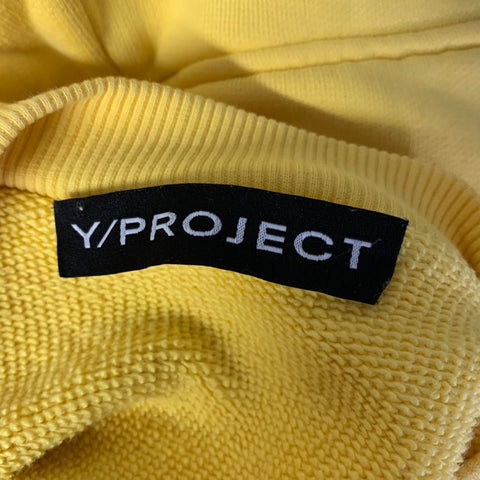 Y/PROJECT Size M Yellow Cotton Hoodie Sweatshirt
