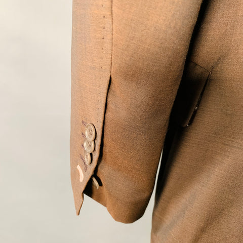ASTOR & BLACK Size 46 Brown Single Breasted Notch Lapel Suit