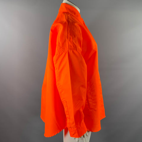 THE FRANKIE SHOP Size XS/S Orange Polyester Shirt Jacket Shirt