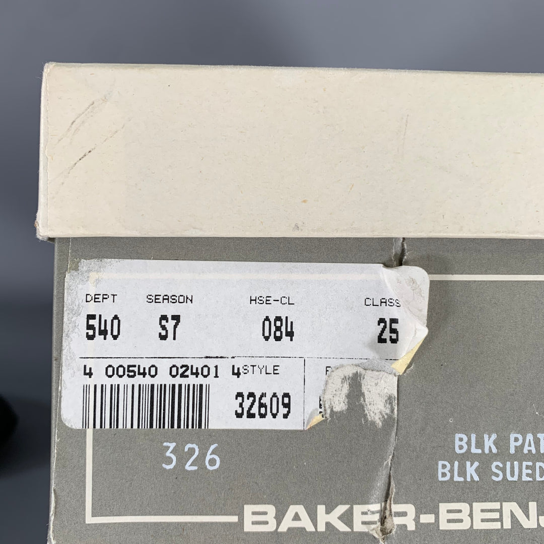 BAKER BENJES Size 9.5 Black Leather Ballet Loafers
