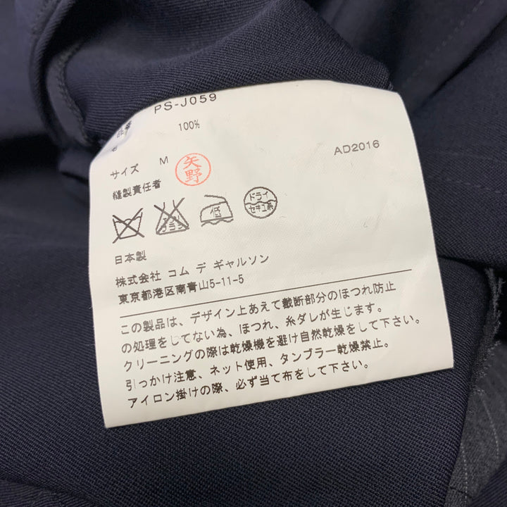 COMME des GARCONS HOMME PLUS Chest Size M Navy Grey Mixed Fabrics Sport Coat