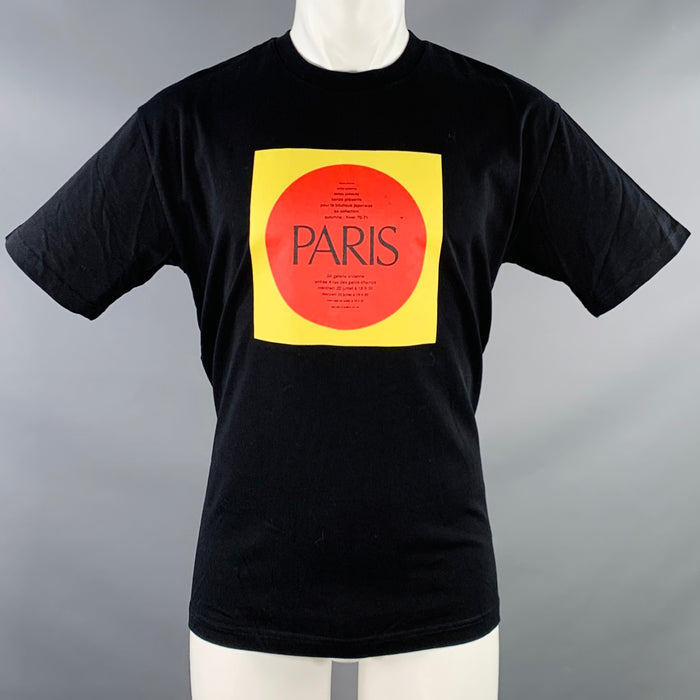 T-shirt KENZO Taille M Noir Imprimé Multicolore en Coton Col Rond