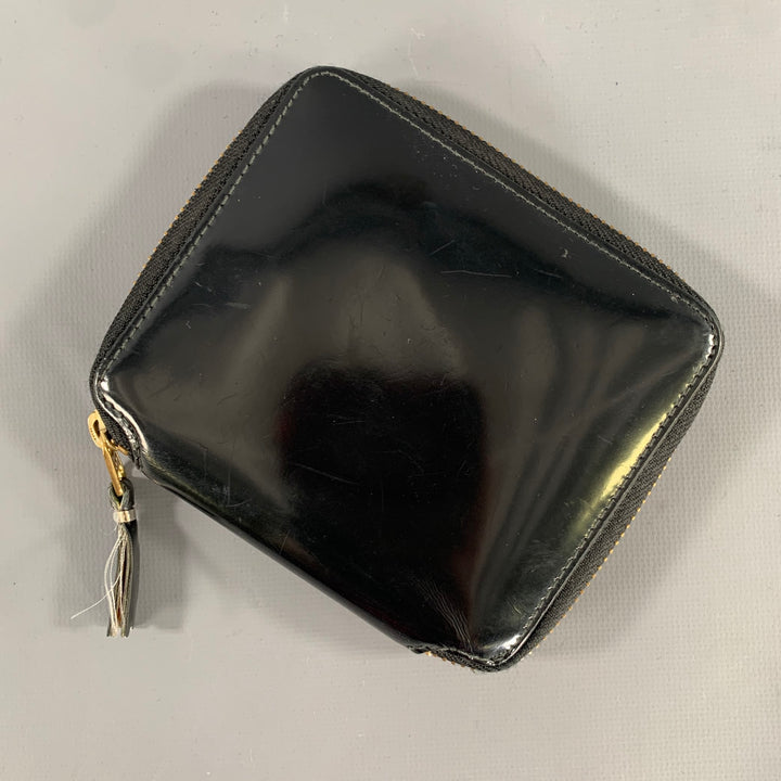 COMME des GARCONS Black Shimmer Leather Wallet