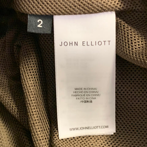 JOHN ELLIOTT Size 30 Olive Green Nylon Drawstring Casual Pants