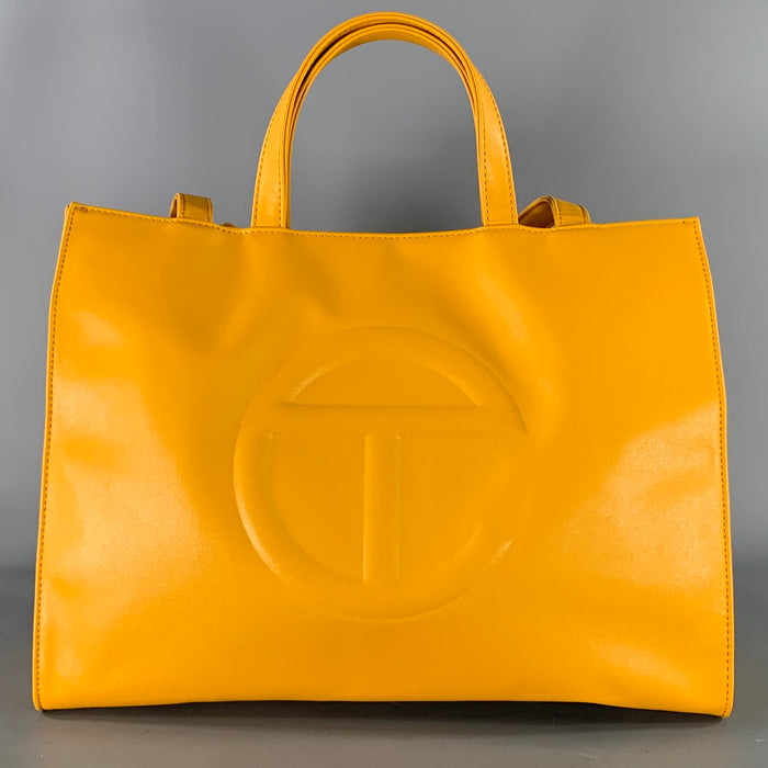 TELFAR Yellow Logo Polyester Cross Body Bags