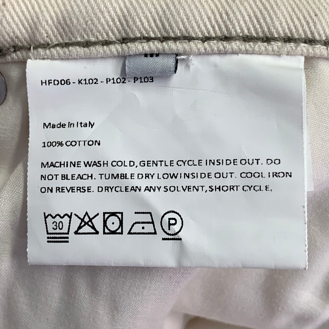 HONEY FUCKING DIJON x TOM of FINLAND Size M Beige Brown Face Print Cotton 5 Pocket Jeans