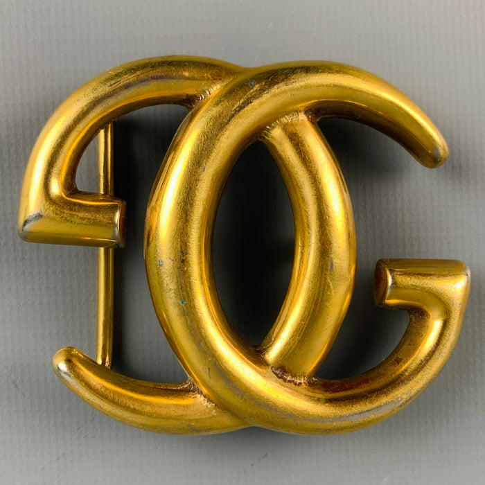 GUCCI Size L Metal GG Monogram Belt Buckle
