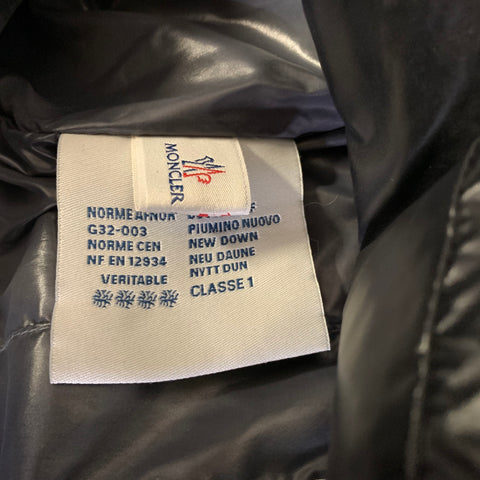 MONCLER Chest Size 52 Size Black Quilted Polyamide Puffer Vest