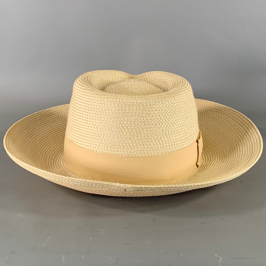 ERIC JAVITS Cream Tan Woven Hats