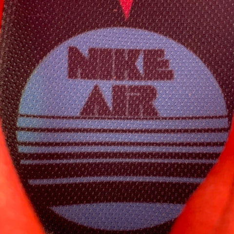 NIKE Size 11.5 Pink Orange Red Color Block Nylon Lace-Up Sneakers