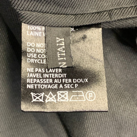 HAIDER ACKERMANN Taille 36 Costume en Laine Bleu Roi à Revers Cranté