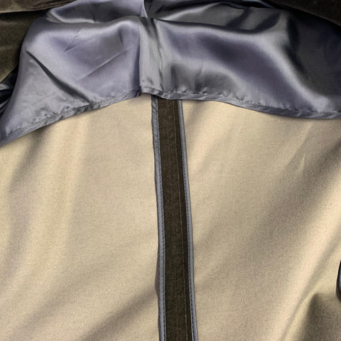 PAUL SMITH Size 40 Olive Green Cotton Velvet Notch Lapel Sport Coat