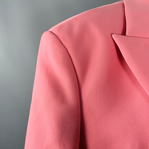PRIVATE POLICY Size M Pink Polyester Cropped Cargo Jacket Blazer