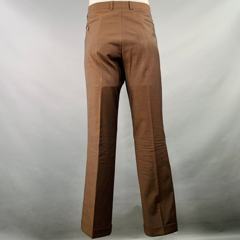 ASTOR & BLACK Size 46 Brown Single Breasted Notch Lapel Suit