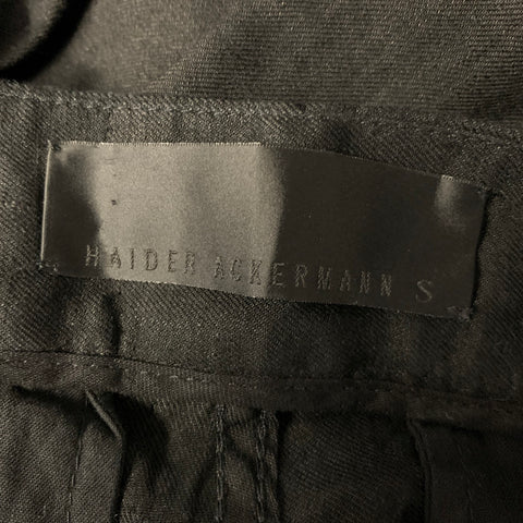 HAIDER ACKERMANN Size S Black Gold Piped Cotton Linen Blend Set