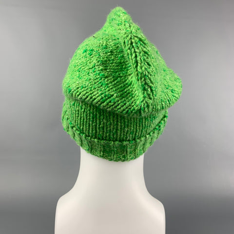 NEW SCOTLAND Green Knit Cashmere Beanie