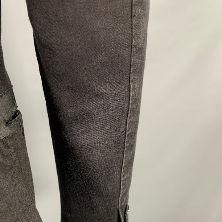CoSTUME NATIONAL Size 36 Black Cotton Blend Peak Lapel Sport Coat