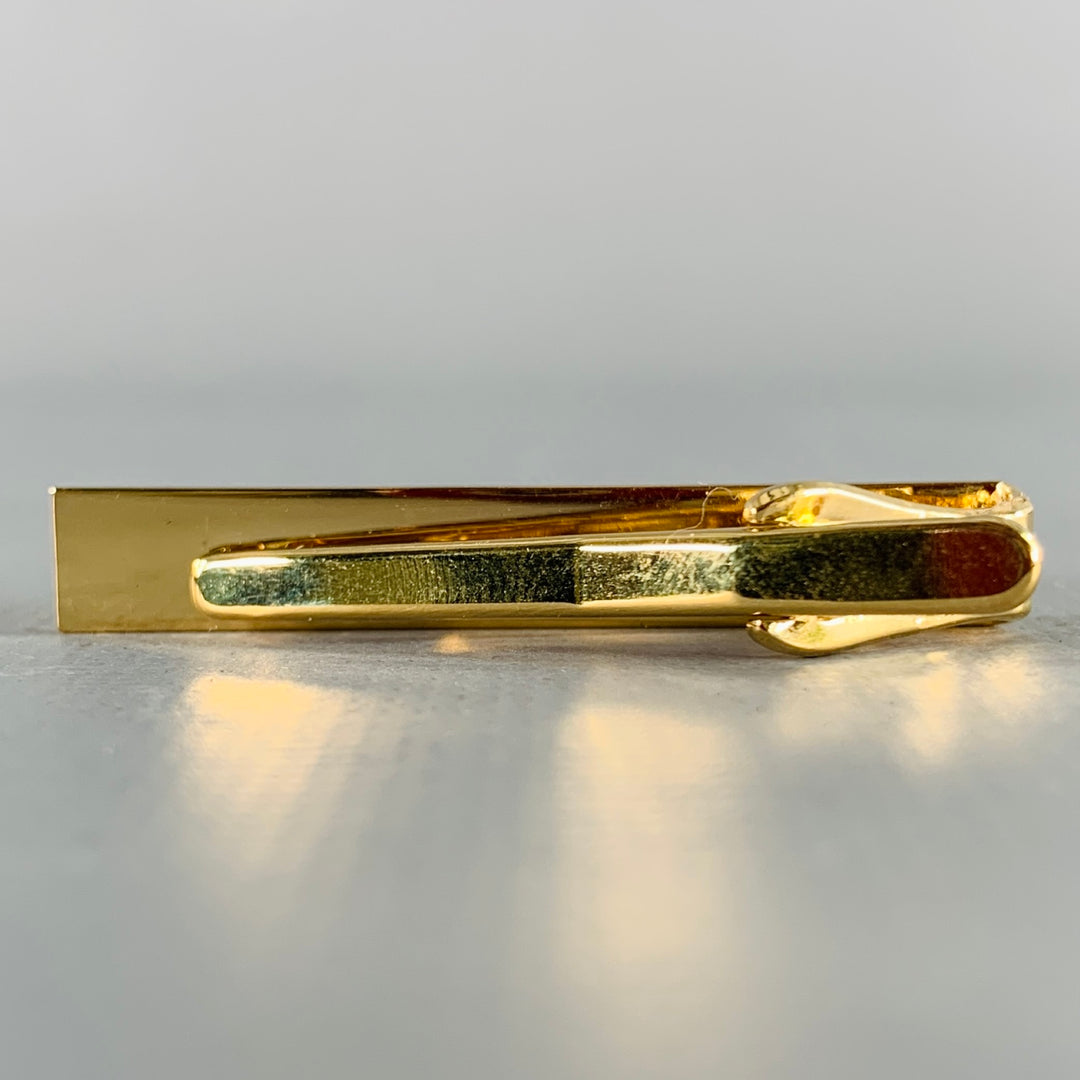 PIERRE CARDIN Gold Engraved Metal Tie Clip
