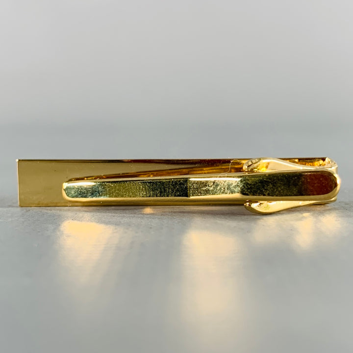 PIERRE CARDIN Gold Engraved Metal Tie Clip