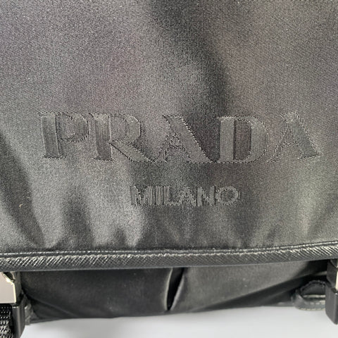PRADA Black Nylon Messenger Bags