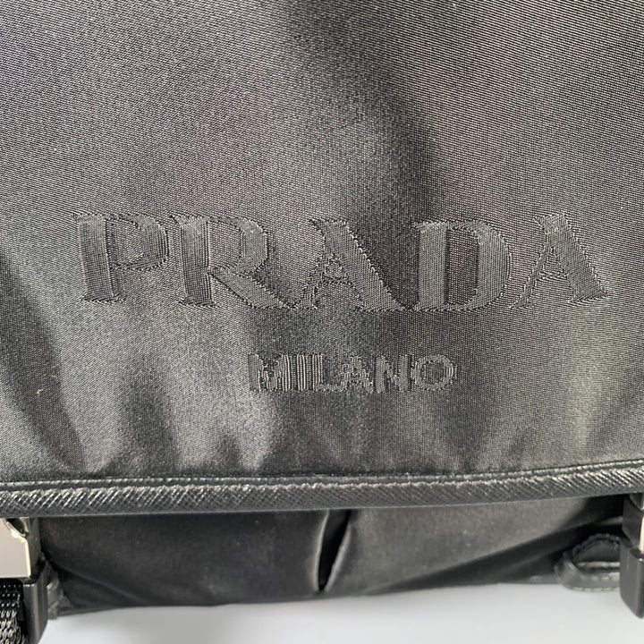 PRADA Black Nylon Messenger Bags