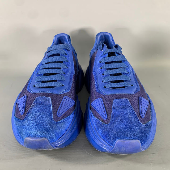 DOLCE & GABBANA Size 10 Blue Cobalt Nylon Sneakers