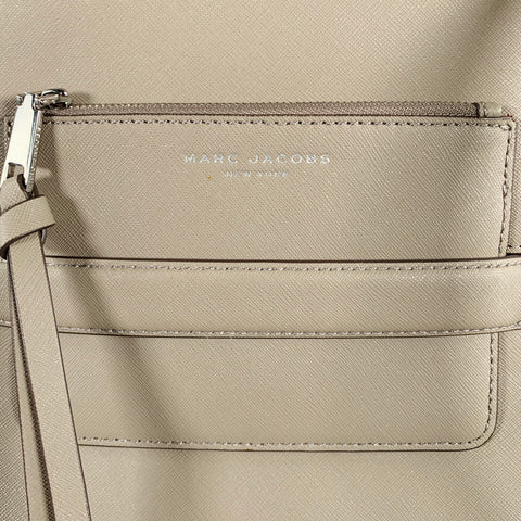 MARC JACOBS Grey Taupe Leather Handbag