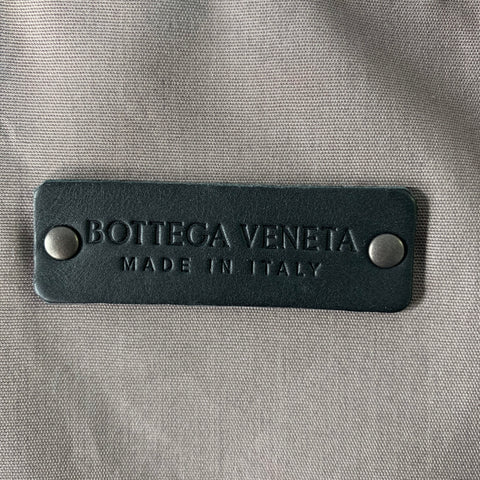 BOTTEGA VENETA Intrecchiato Black Woven Nylon Leather Crossbody Sling Bag