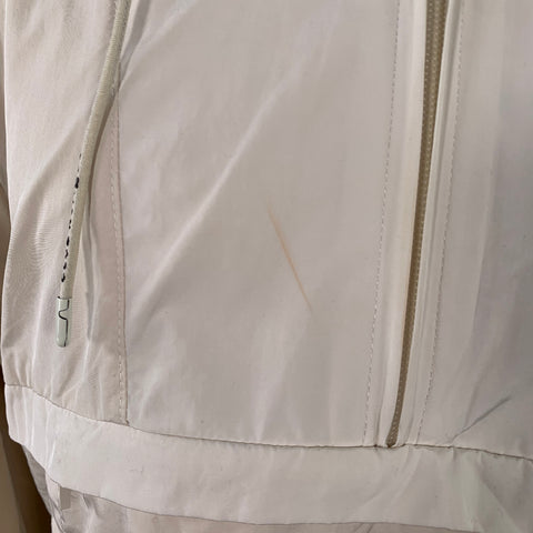 SCOTCH AND SODA Size L Cream Tan Color Block Polyester Blend Hooded Jacket
