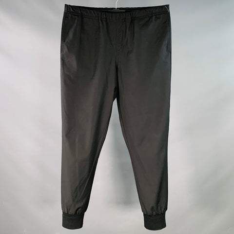 PS by PAUL SMITH Size 32 Black Wool Tapered Drawstring Casual Pants