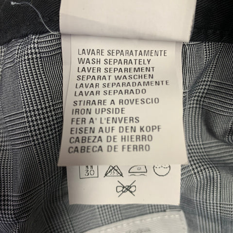 ERMENEGILDO ZEGNA Size 32 Black Cotton Blend Straight Jeans