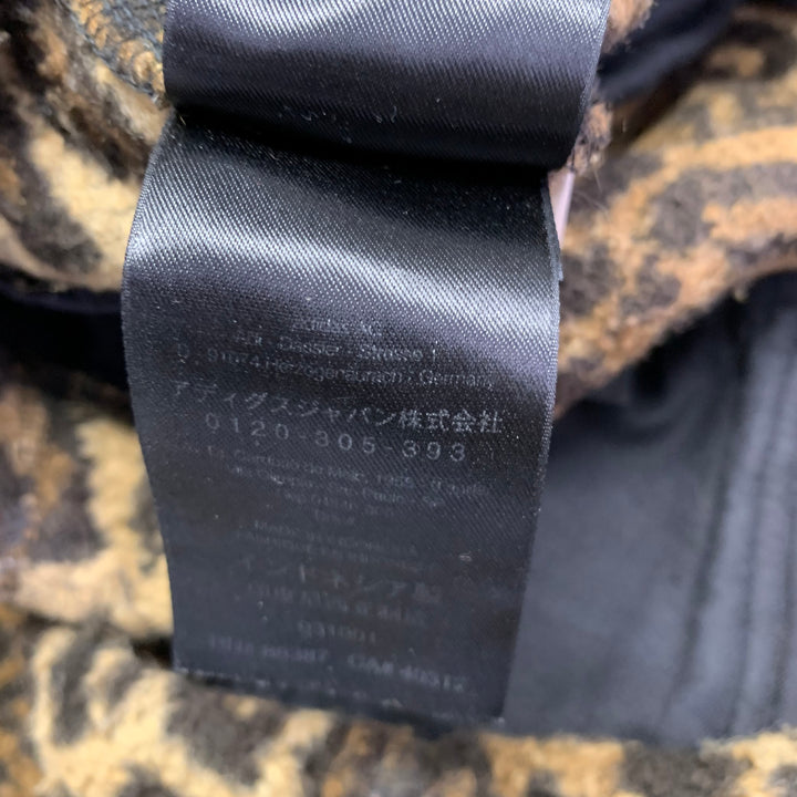 Y-3 Size S Brown Beige Animal Print Fleece Oversized Shorts