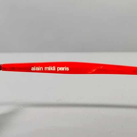 ALAIN MIKLI Red Metal Sunglasses