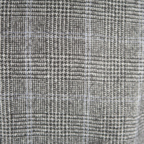 CANALI Size 40 Grey Black Glenplaid Wool Cotton Sport Coat CANALI