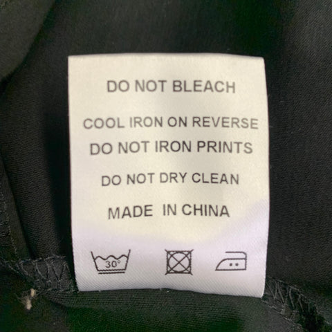 RAITH Size XL Black Cotton Button Up Spread Collar Long Sleeve Shirt