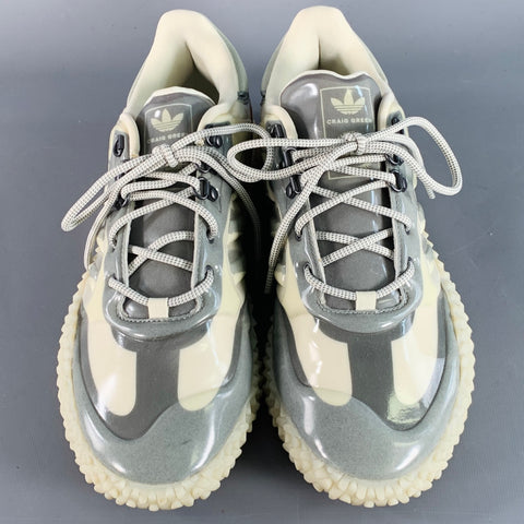 ADIDAS BY CRAIG GREEN Size 10 Beige Grey Low Top Chunky Sole Sneakers