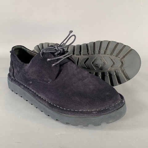 MARSELL Size 9 Navy Suede  Lace Up Shoes