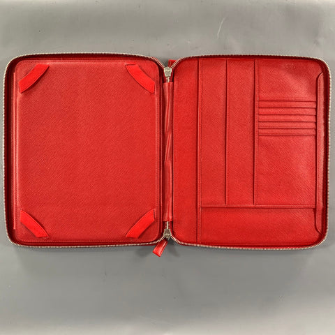 PRADA Red Leather iPad Case Bags & Leather Goods