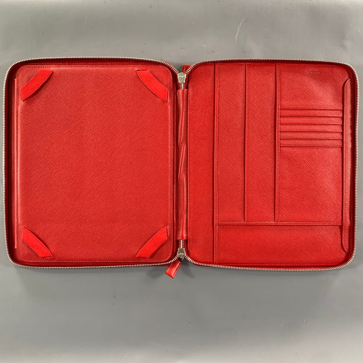 PRADA Red Leather iPad Case Bags & Leather Goods