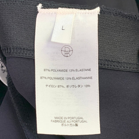 THE ROW Size L Black Polyamide Blend Elastic Waistband Leggings Casual Pants
