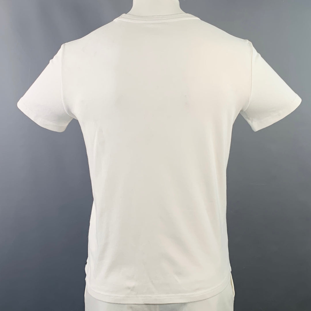 TOM FORD Size L White Cotton Blend Classic Fit Crew Neck T-shirt