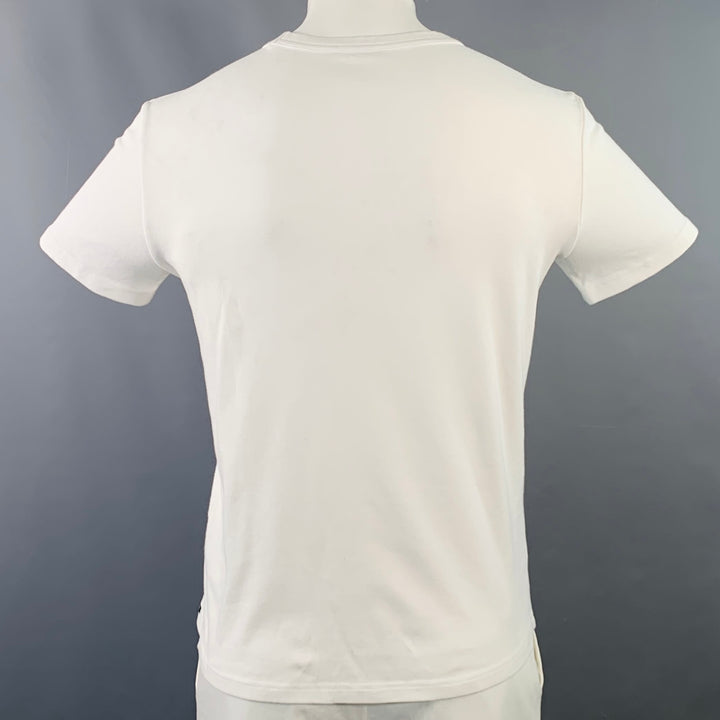 TOM FORD Size L White Cotton Blend Classic Fit Crew Neck T-shirt
