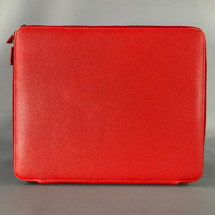 PRADA Red Leather iPad Case Bags & Leather Goods