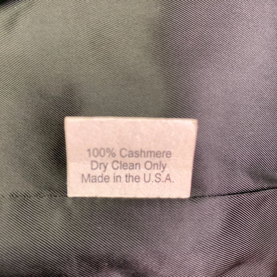 YOKO DEVEREAUX Size 44 Black Cashmere Hooded Jacket