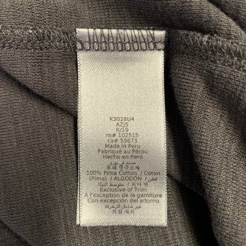 JOHN VARVATOS Size S Black Cotton Crew Neck T-shirt