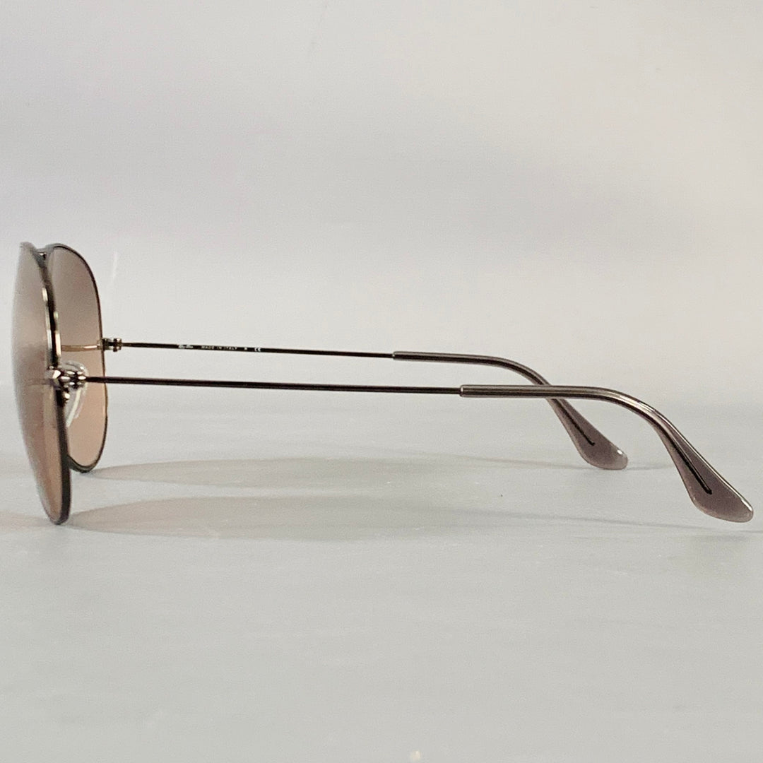RAY-BAN Silver Taupe Metal Aviator Sunglasses